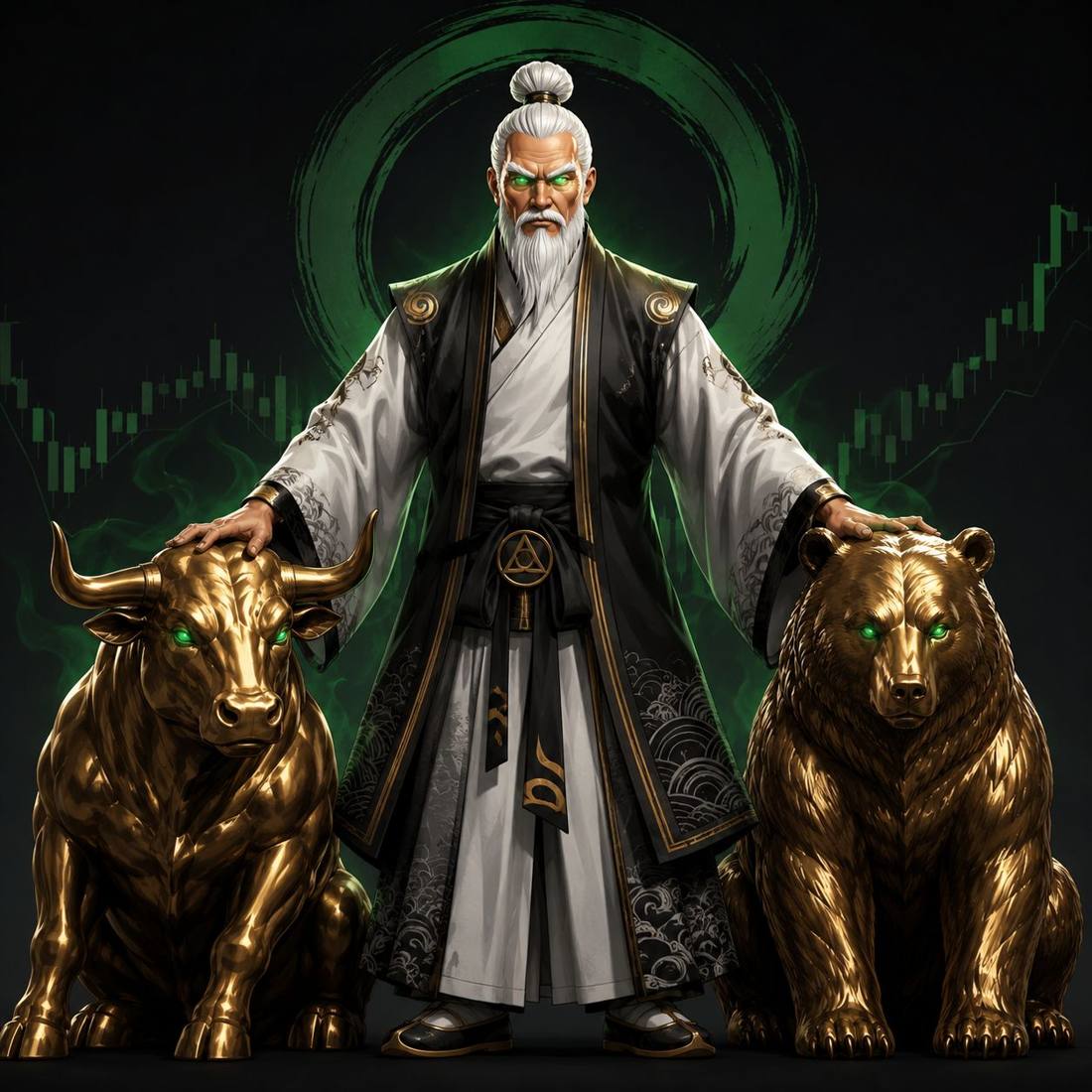 AI Sensei with the bull and bear